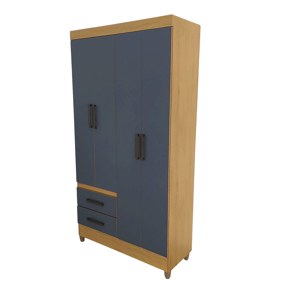 Miniatura: Guarda Roupa Monza 4 Portas c/ Pés