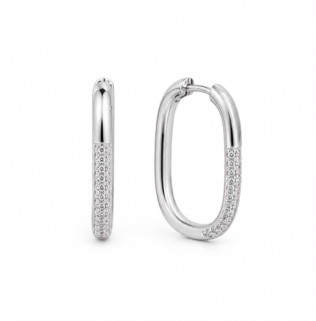 BRINCO DE ARGOLA CRAVEJADO ZIRCONIAS