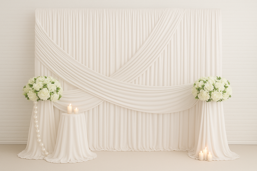 Thumbnail: Custom Design No. 1 Backdrop Drapery-Rental
