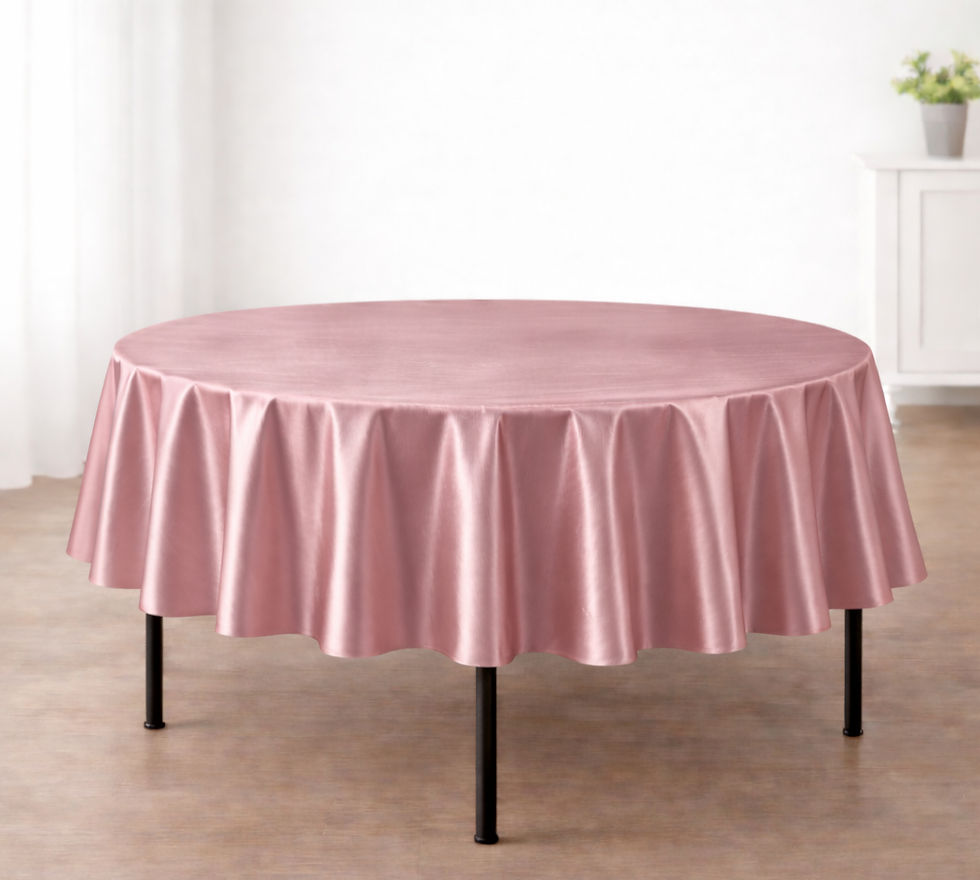Thumbnail: 108” Round Satin Table Cloth – Rental