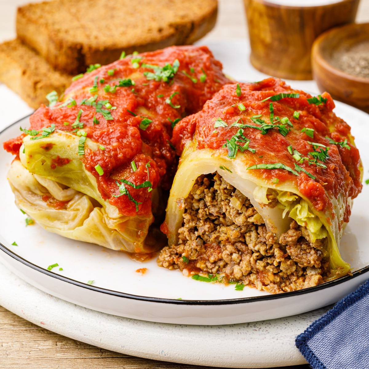 KETO Stuffed Cabbage