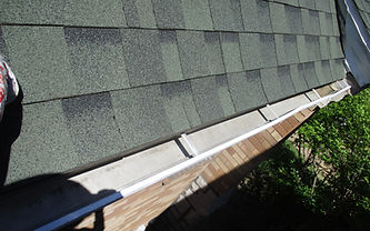 cleaned gutter