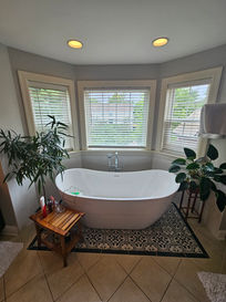 Modern bathroom remodel in st. louis