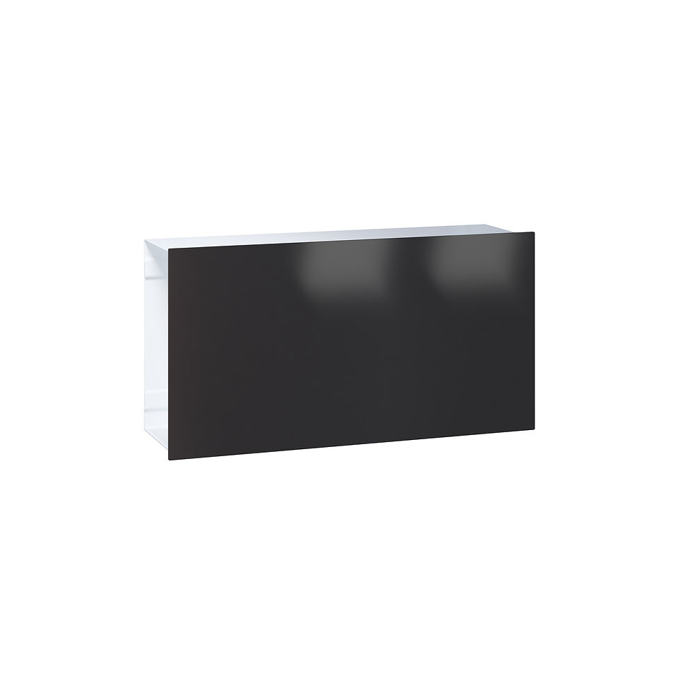 Miniaturbild: Zeitungsfach Flat - Grundkasten weiß, Front Schwarz