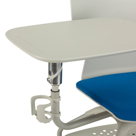 Thumbnail: BERPL Edison Upholstered Mobile Chair w/ Storage & Tablet Arm