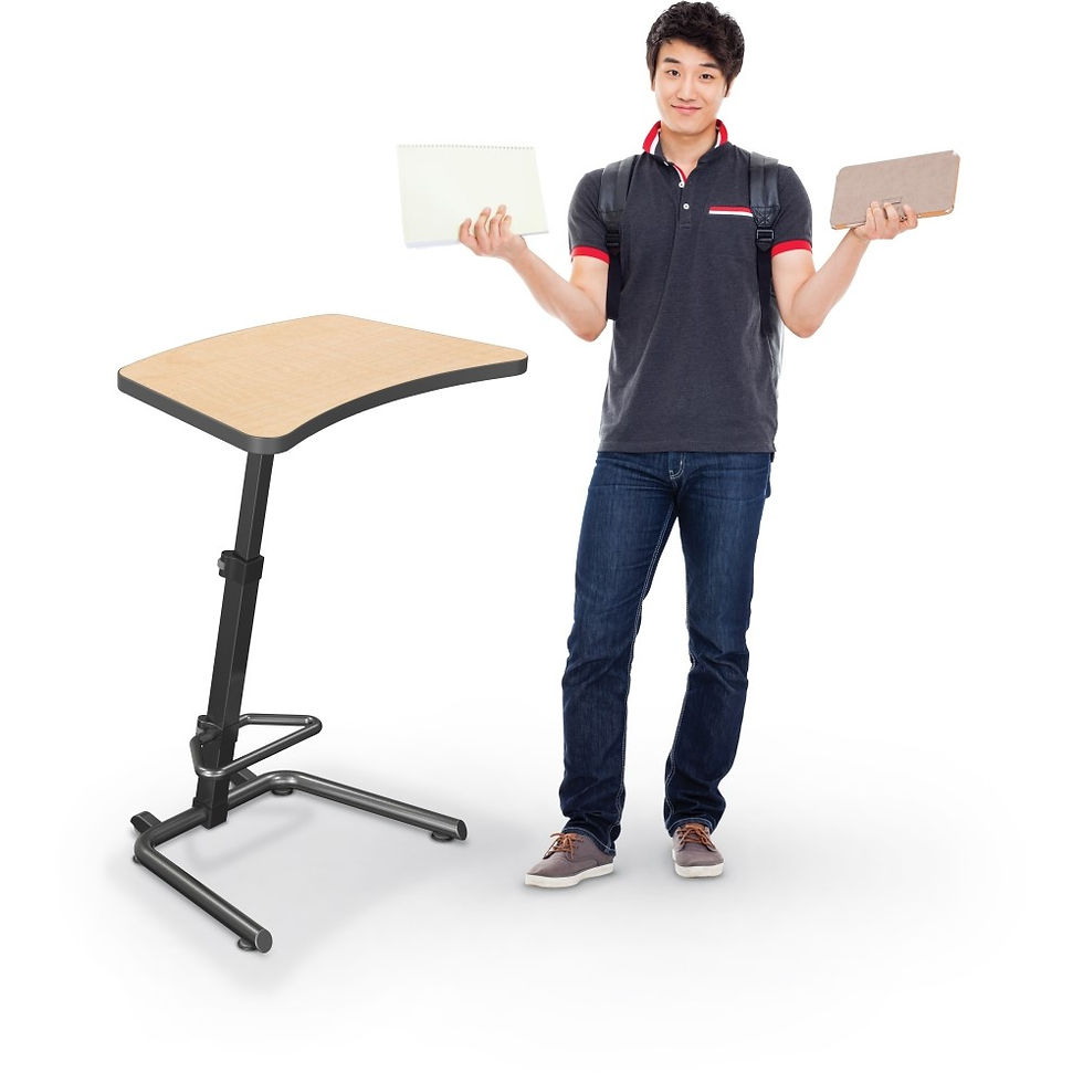 Thumbnail: MooreCo Up-Rite Student - Height Adjustable Sit and Stand Desk