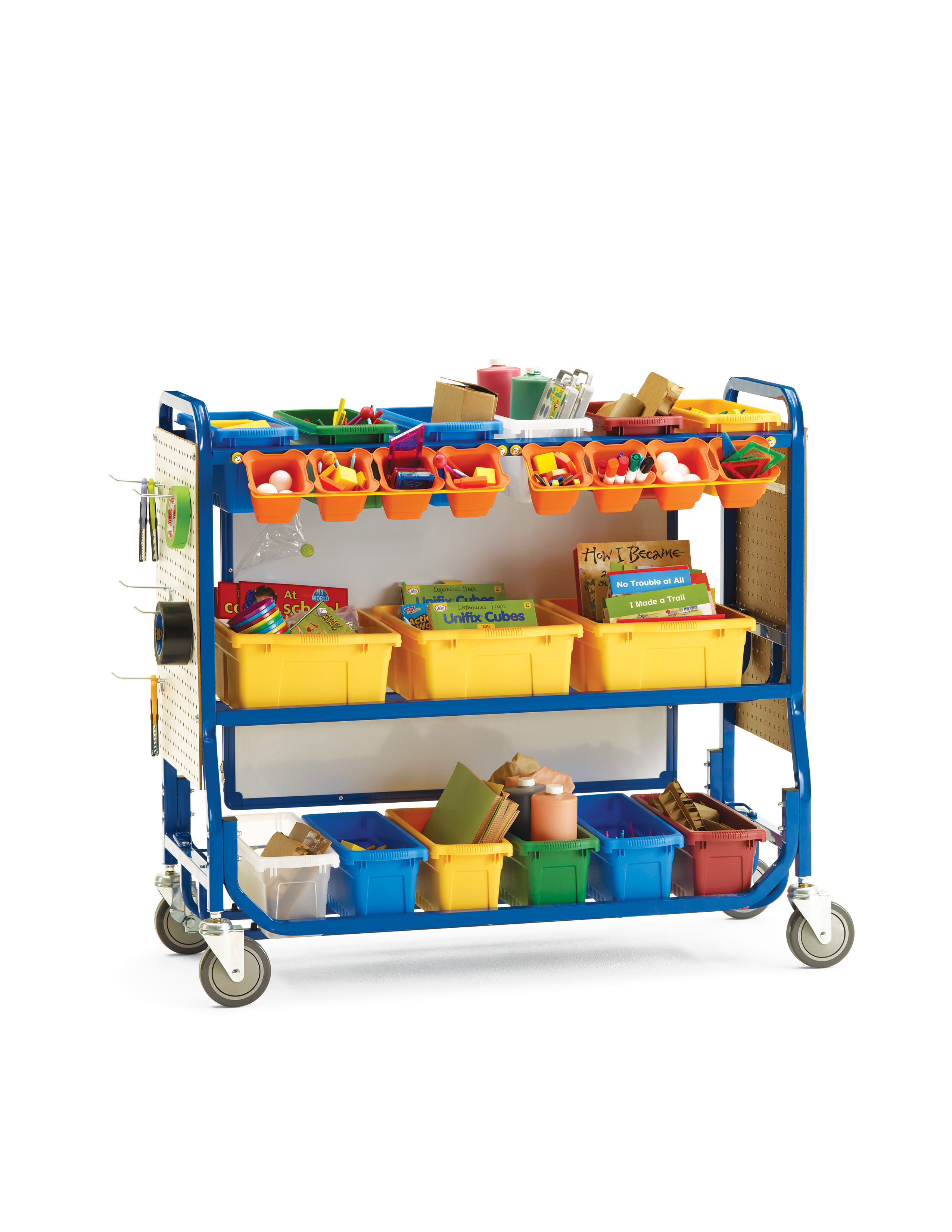 Copernicus STEM Storage Cart with Pegboard Kit includes 20 hooks