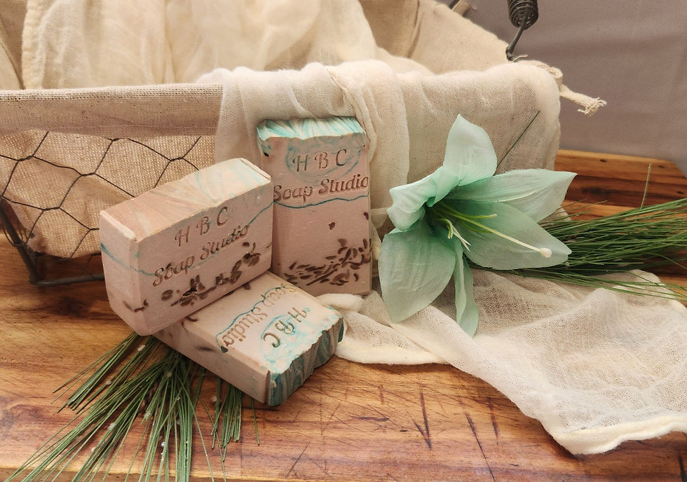 French vanilla and peppermint soap