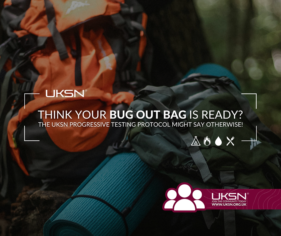 Think Your Bug-Out Bag Is Ready? The UKSN Progressive Testing Protocol Might Say Otherwise