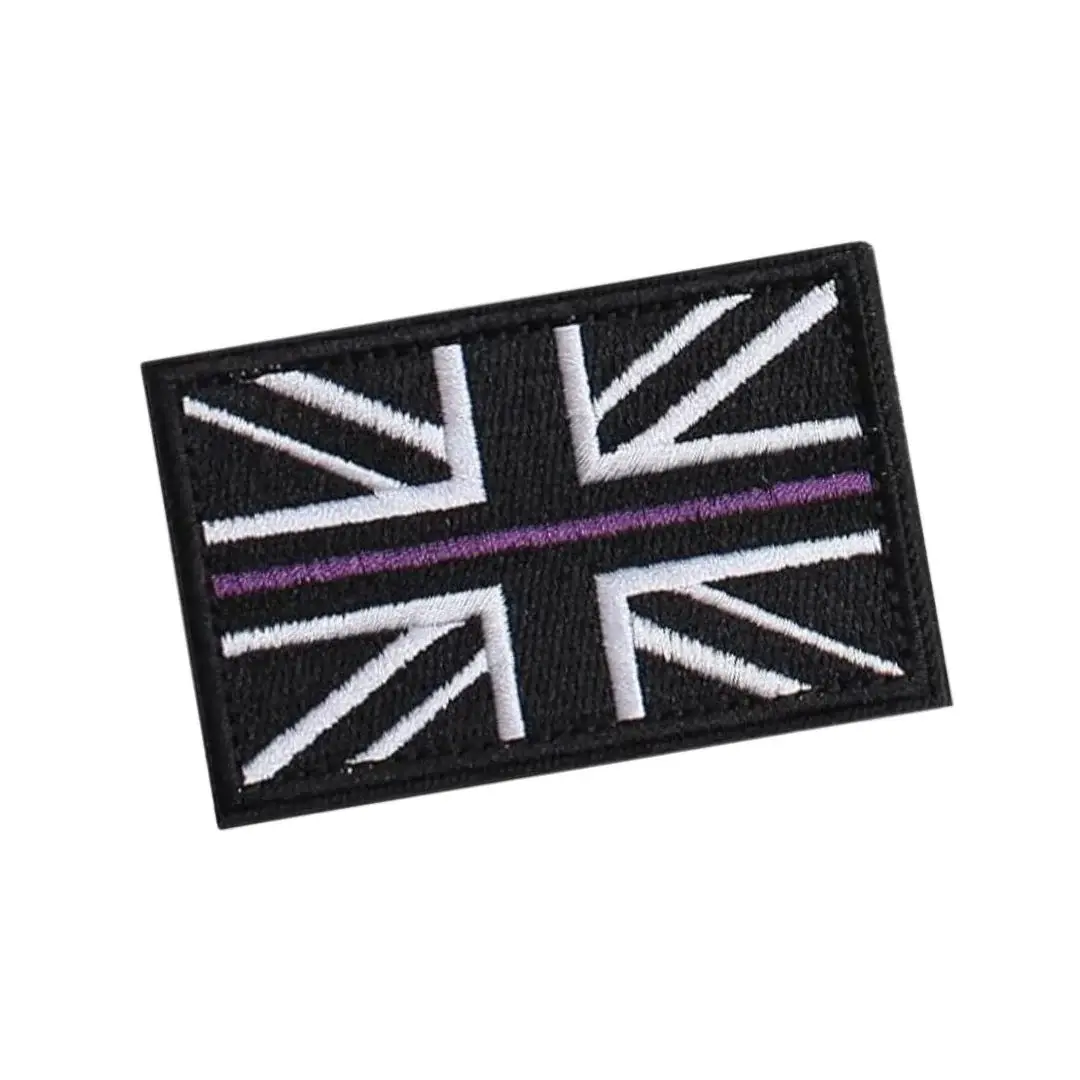 thin purple line union jack morale patch