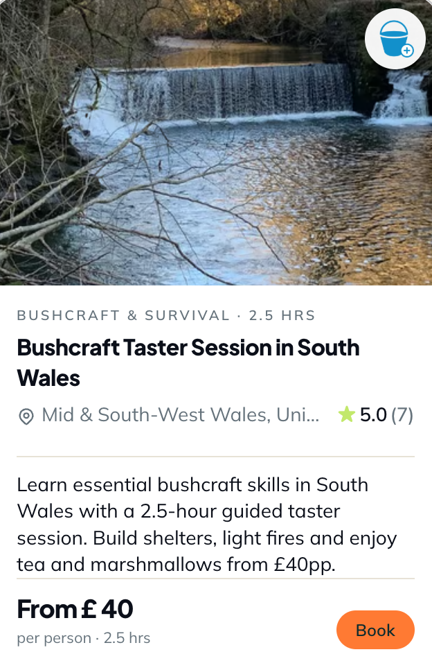 Bushcraft Taster Session - South Wales