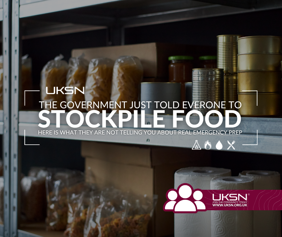 The Government Just Told Everyone to Stockpile Food: Here Is What They Are Not Telling You About Real Emergency Prep