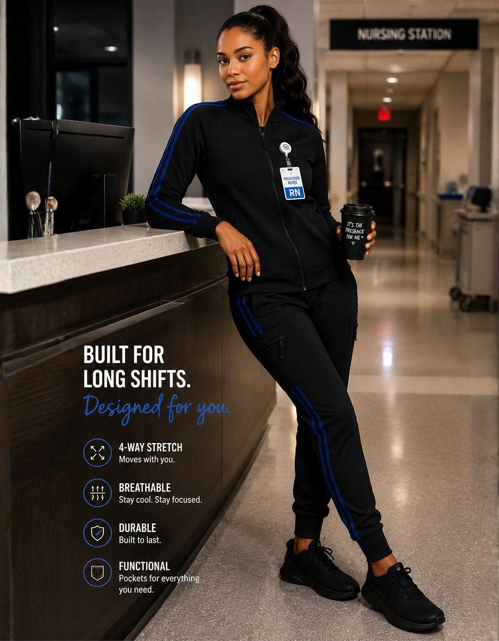Thumbnail: Prime Tech Scrubs Set – High-Performance Medical Uniform with Stretch & Utility