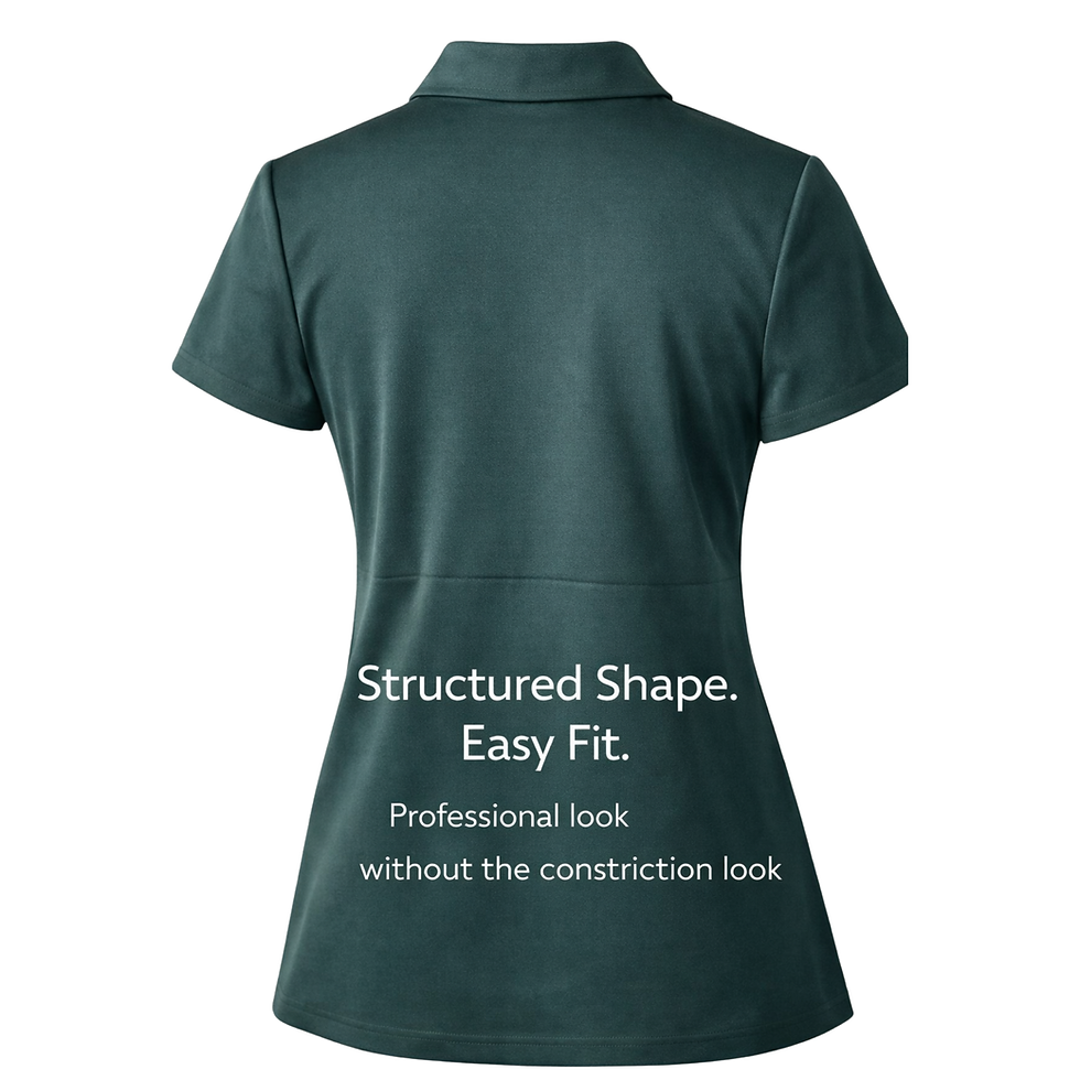Thumbnail: Heart Align Scrubs Polo Set -  Green Scrub Pant & Polo Top 
