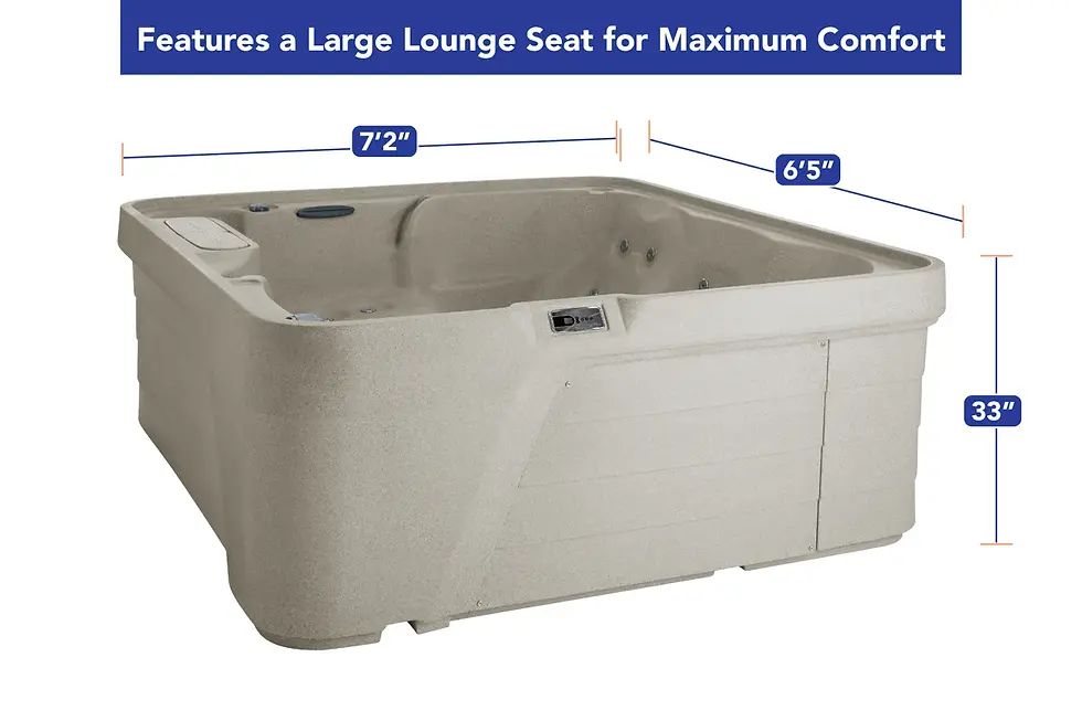Thumbnail: Freeflow Monterey Hot Tub dimensions