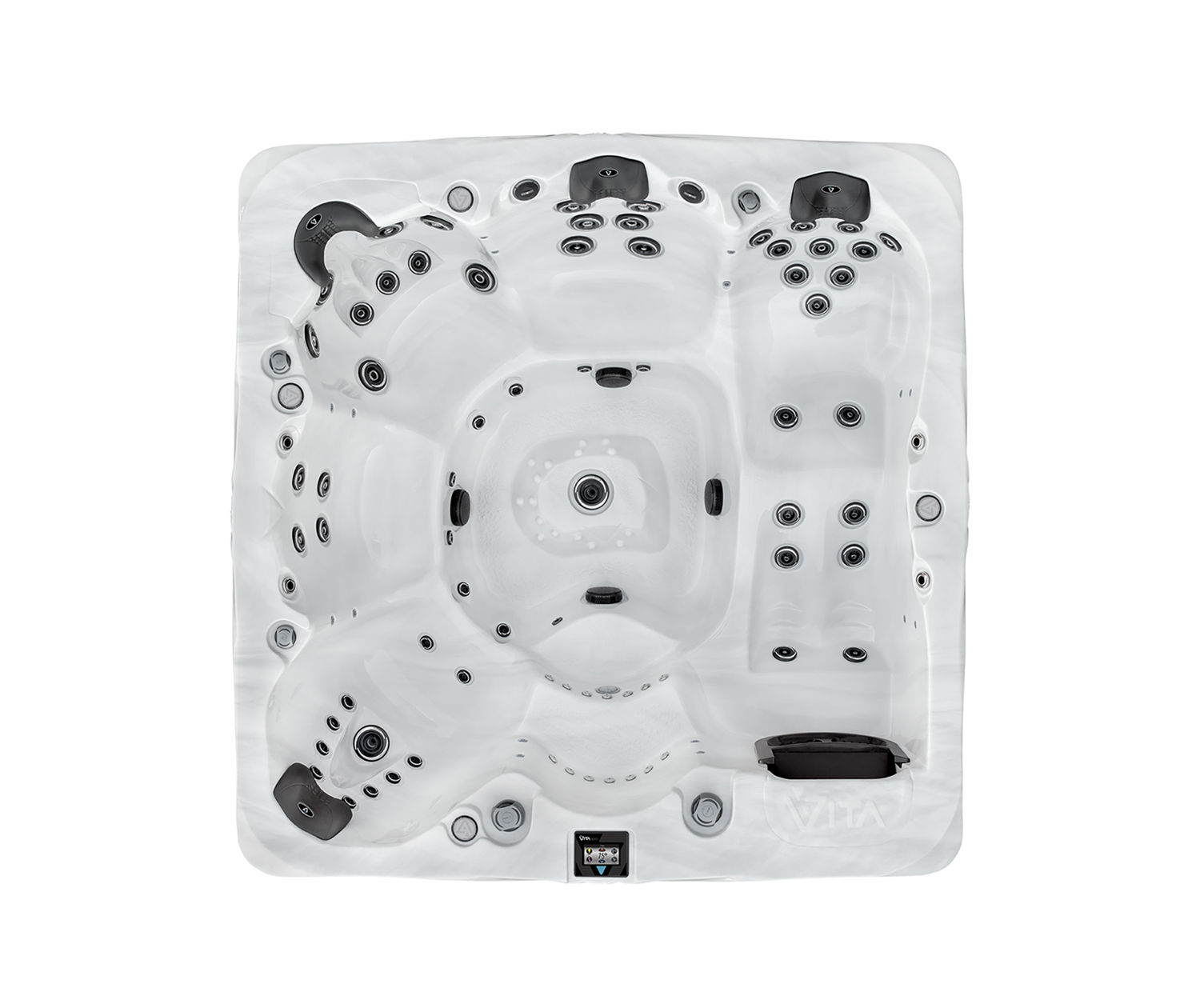 Vivre 700 series vita spa overhead view