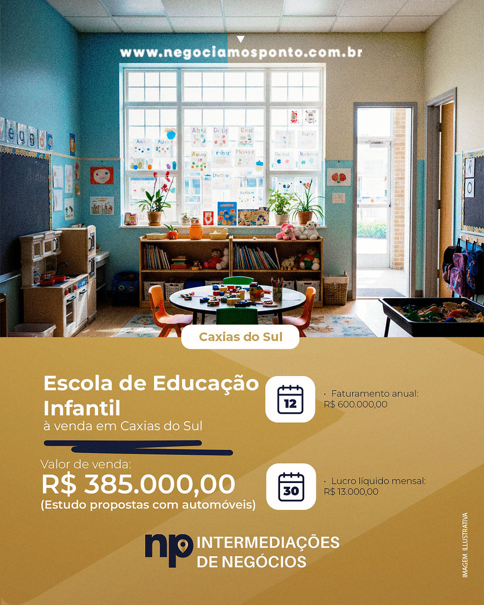 🏫 Escola de Educação Infantil à Venda – Caxias do Sul