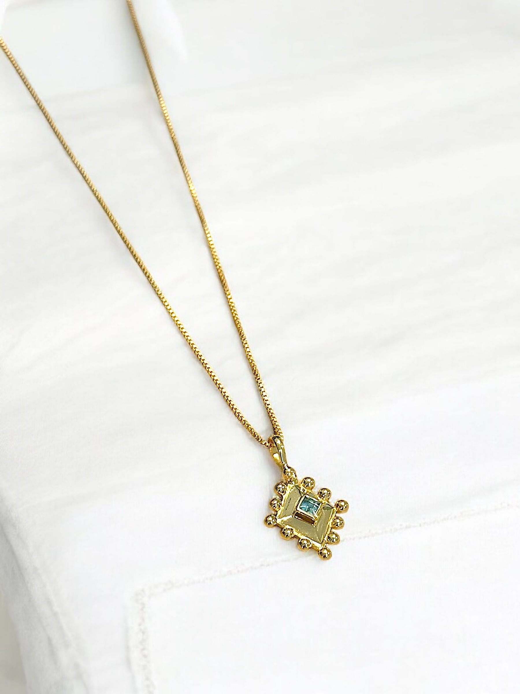 Augustus Blue Topaz Necklace