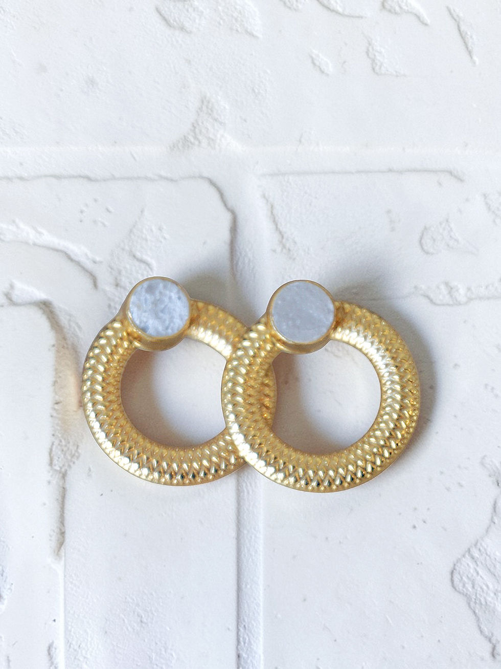 Thumbnail: Byzantine Moonstone Halo Earrings