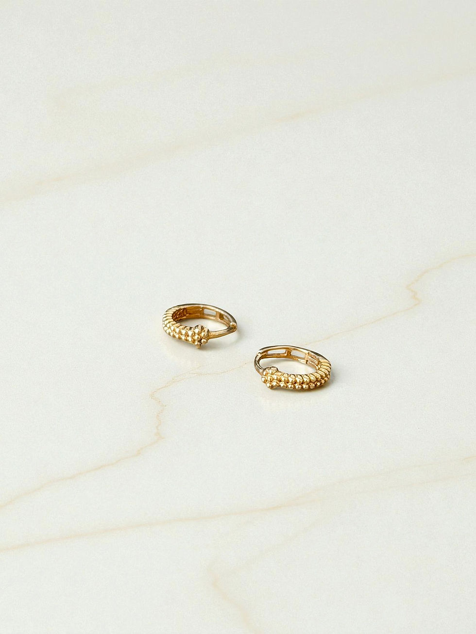 Thumbnail: Eleor 18k Solid Gold Hoops