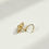 Thumbnail: 18k Gold Indian Flower Nose Stud