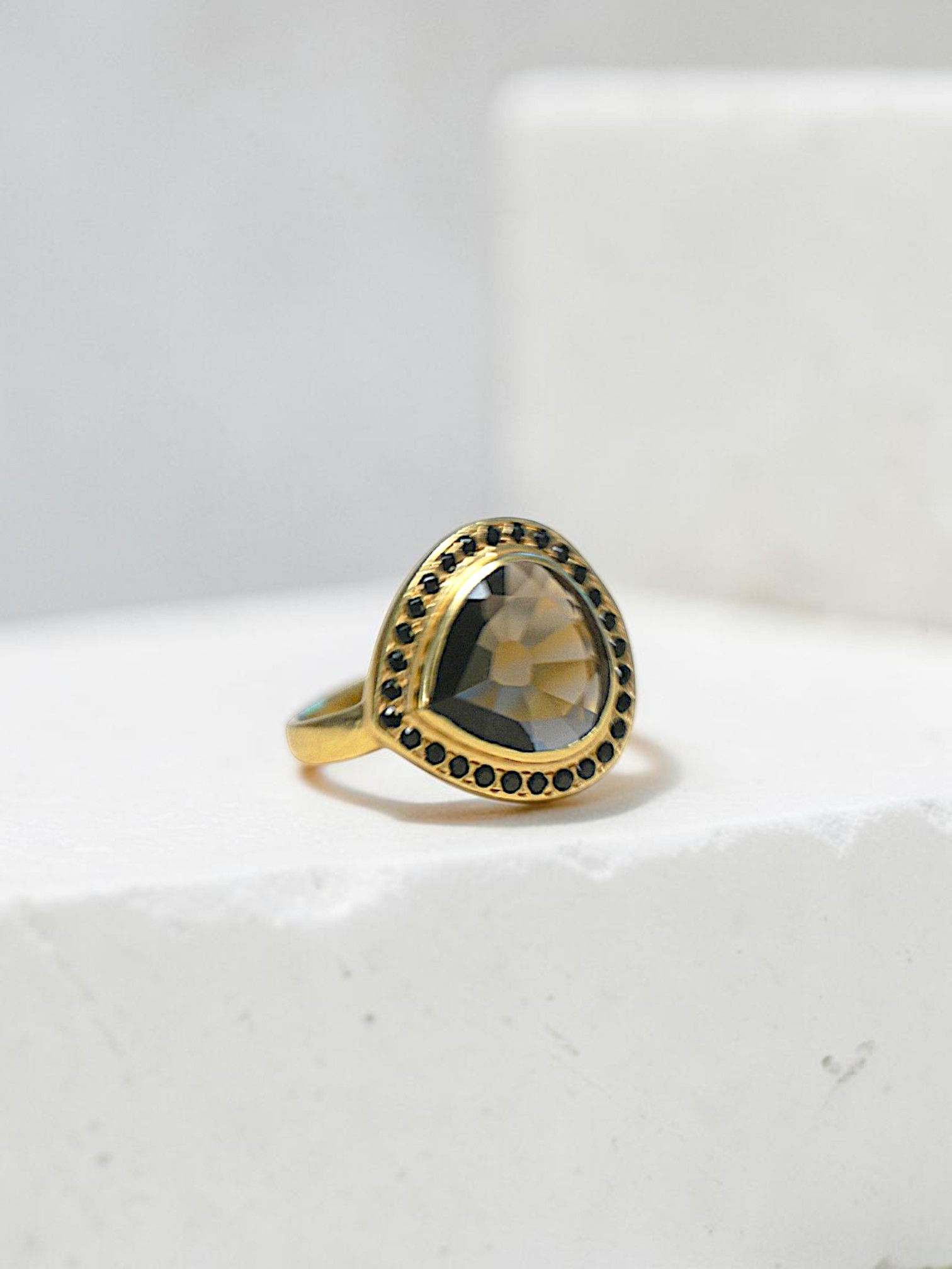 Velora Smoky Quartz Ring ws