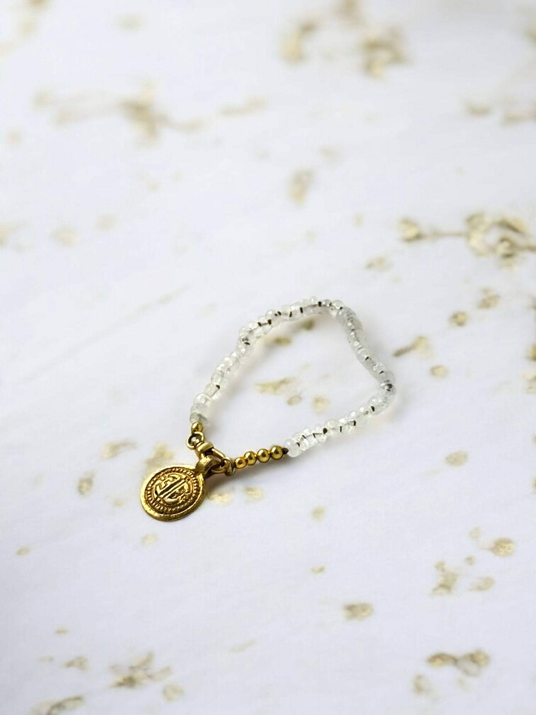 Luna Medallion Moonstone Bracelet