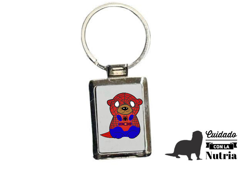 Miniatura: LLavero de Metal Cuidado con La Nutria