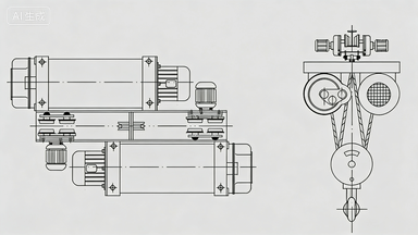 Thumbnail: Excavating subway hoists drawing