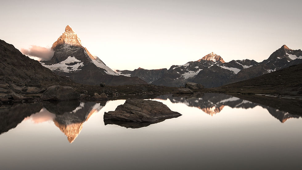 Mountain Reflection Scene