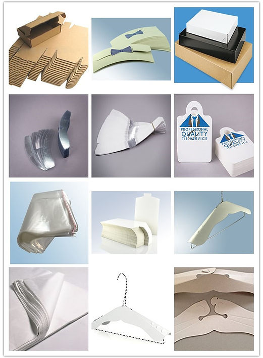 Tie Card UK, PVC Neck Strips, Shoulder Guards UK, Acid-free Tissue Paper UK, Safety Pins Wholesale UK