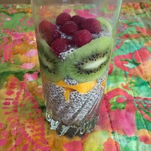 Chia Pudding with Mango, Kiwi & Berries