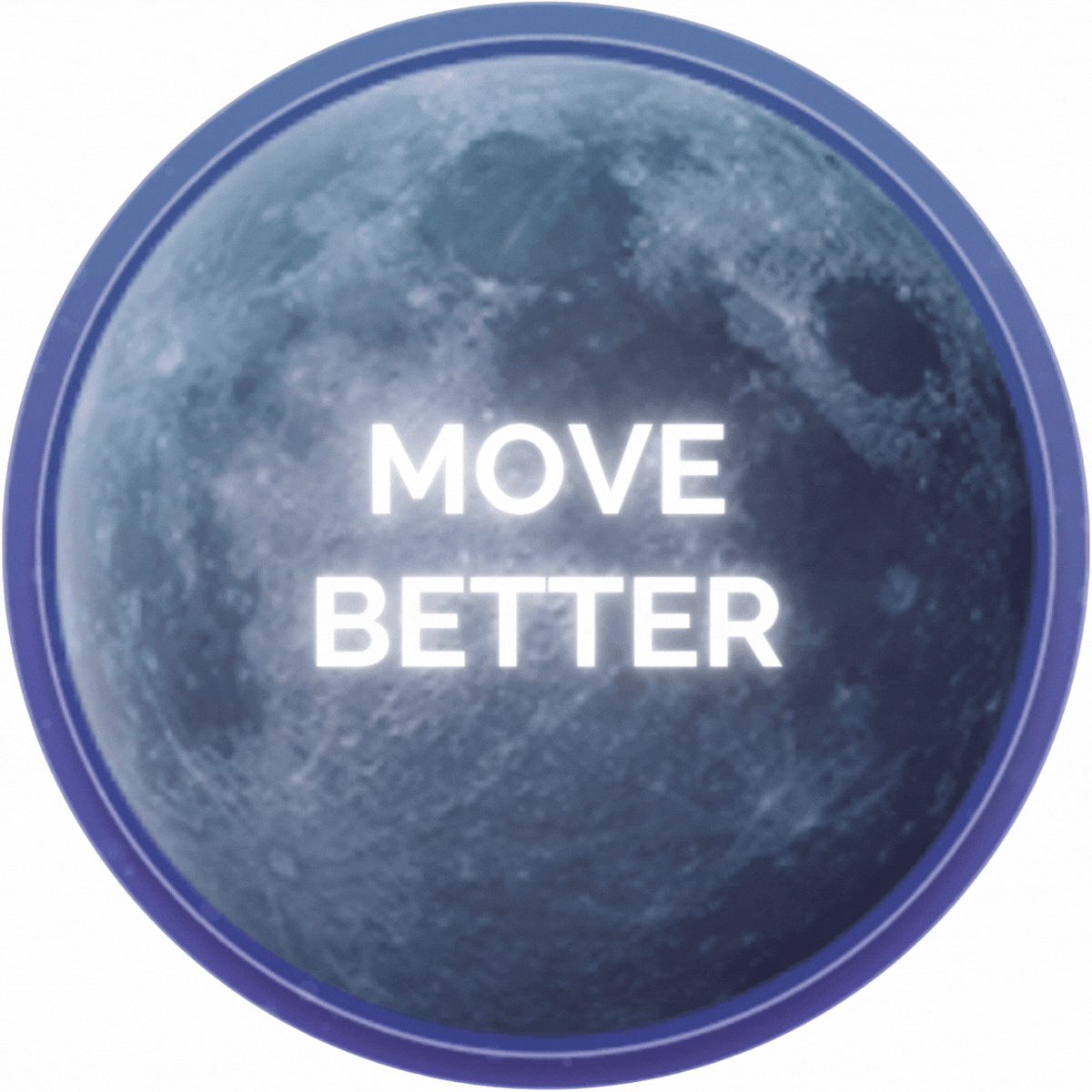 LunaFit moon displaying text stating "Live Better, Move Better, Eat Better, Track Better, Supplement Better, Connect Better."
