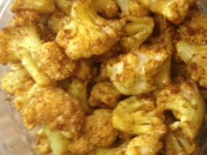 Baked Curry Cauliflower