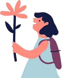 Girl with Flower