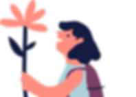 Girl with Flower