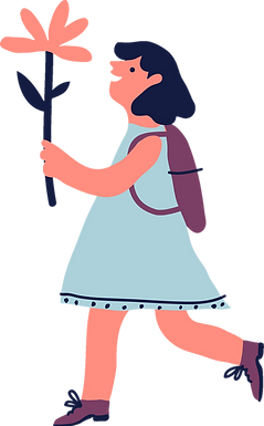 Girl with Flower