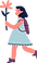 花を持つ少女