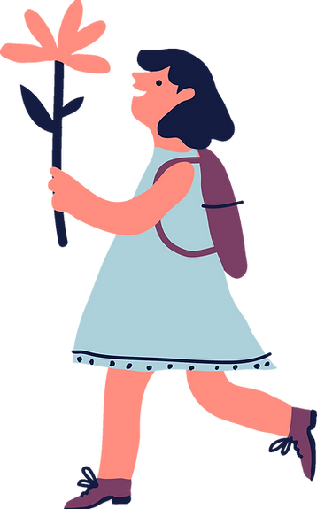 Girl with Flower