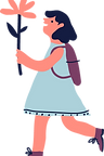 Girl with Flower