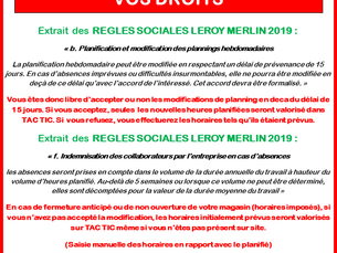 Modifications de plannings : ce que vous devez savoir se trouve ici