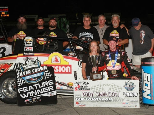 Swanson's Sixth Straight Salem Speedway Silver Crown Win