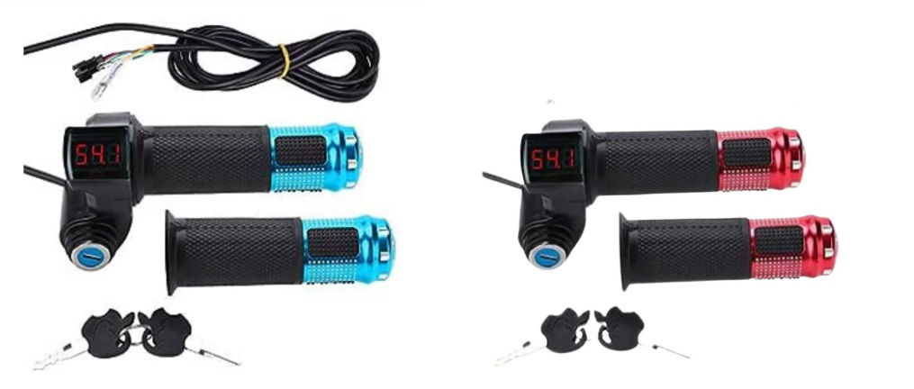 Acelerador con llave y Voltímetro