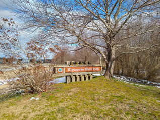 The entrance sign to kiptopeke State Park