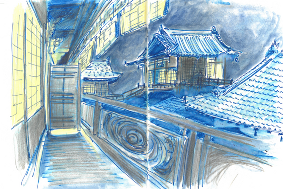 En juin à Matsuyama, Dogo onsen, Japon