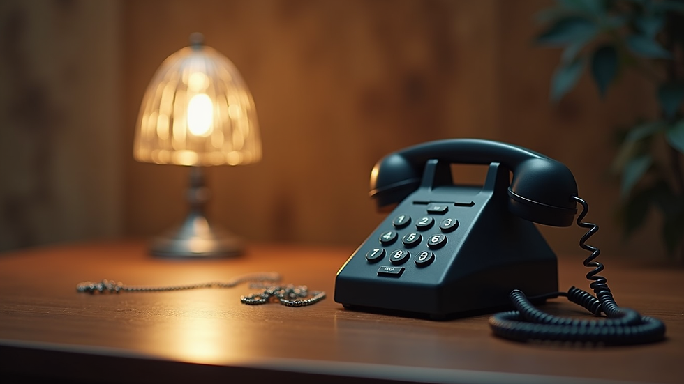 Vue en plongée d’un téléphone posé sur une table, prêt pour une consultation de voyance