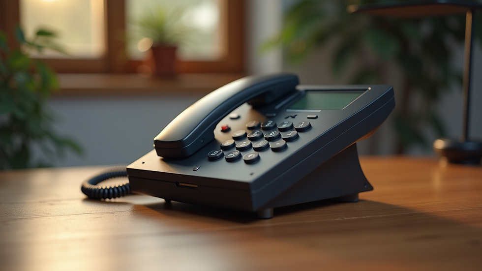 Vue rapprochée d’un téléphone posé sur une table en bois, symbole de la voyance audiotel