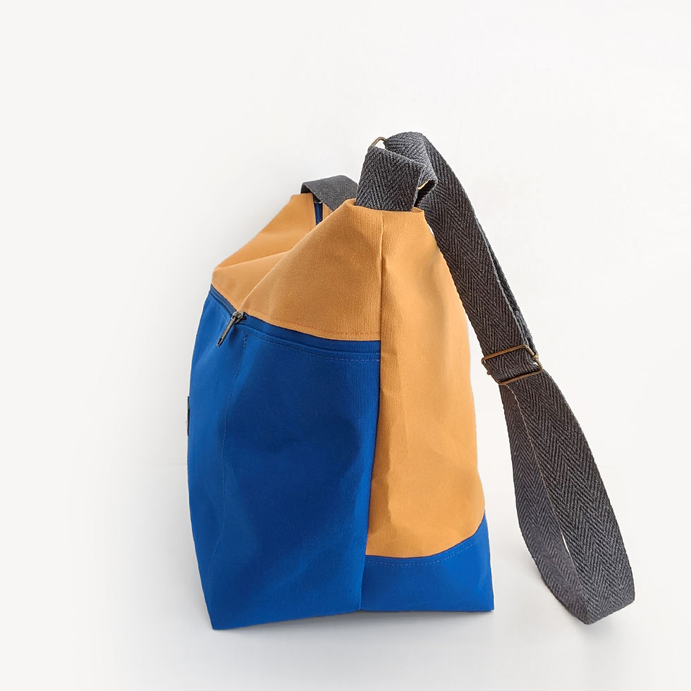Miniatura: Zampullín (azul y naranja, crem. azul)