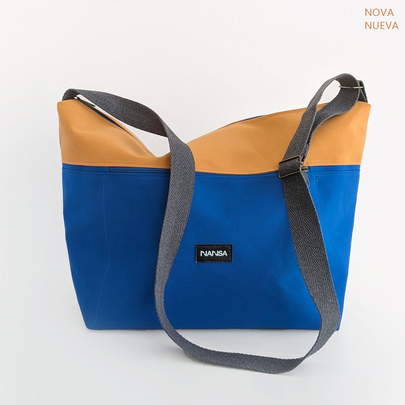 Zampullín (azul y naranja, crem. azul)