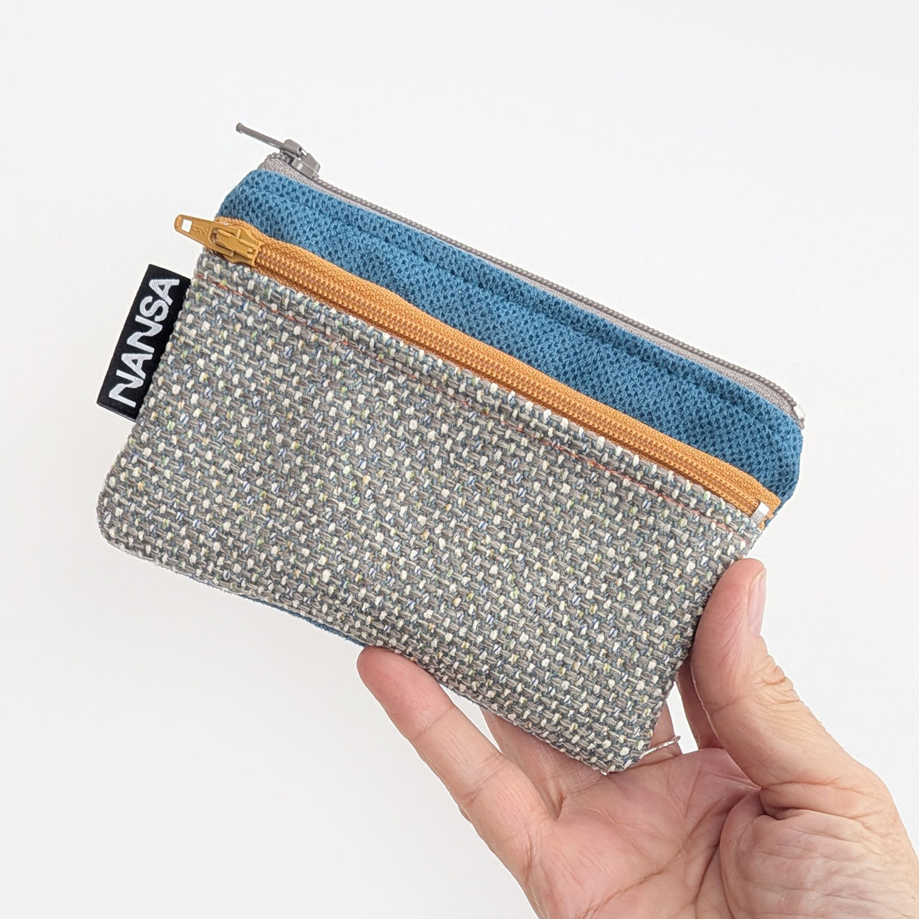 Cartera (azul nublado y turquesa)